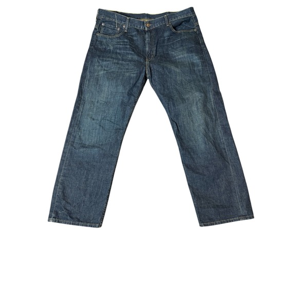 Levis 569 Jeans Men Blue Loose‎ Fit Straight 100% Cotton Denim Size 38x30 - Picture 1 of 3